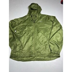 Kelty Green Windbreaker Jacket Lightweight Packable Hooded Size Large Unisex